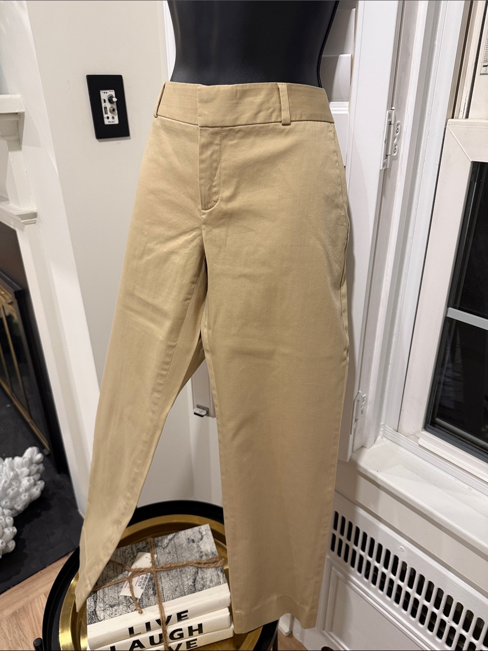 Banana Republic Tan Straight-Leg Chinos